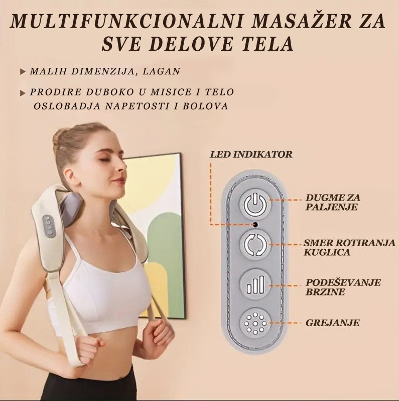 Multifunkcionalni Shiatsu Masazer - 6u1